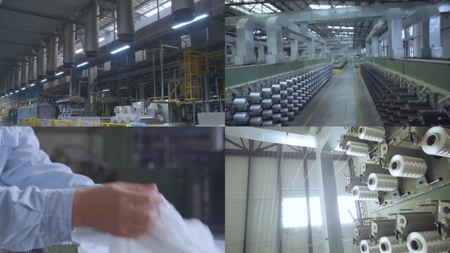 一台机器正在制造产品 工厂中的传送带 带有黄色栏杆的工厂图片