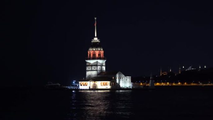 伊斯坦布尔历史灯塔。少女塔、土耳其