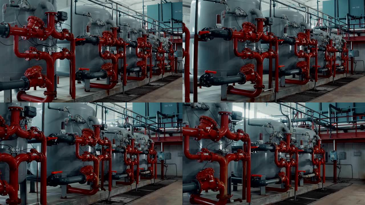 大型企业锅炉房的供暖设备。