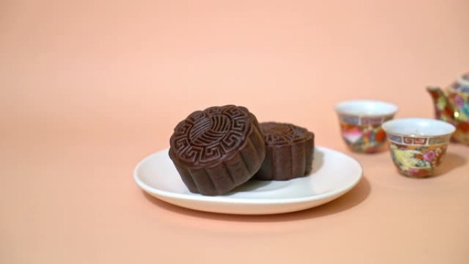 中国月饼黑巧克力味