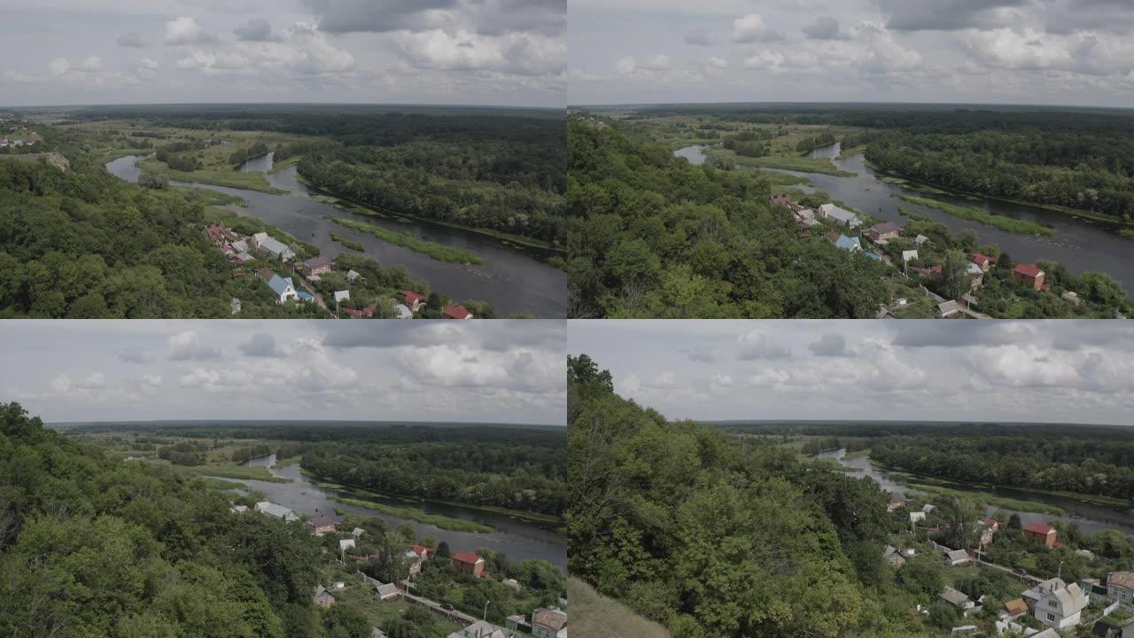 俄罗斯鸟瞰图沃罗涅日和沃罗涅日河附近