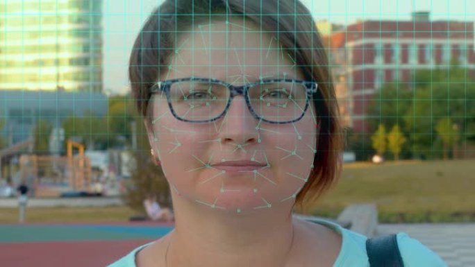 未来技术人脸扫描4k分辨率、身份证、数字