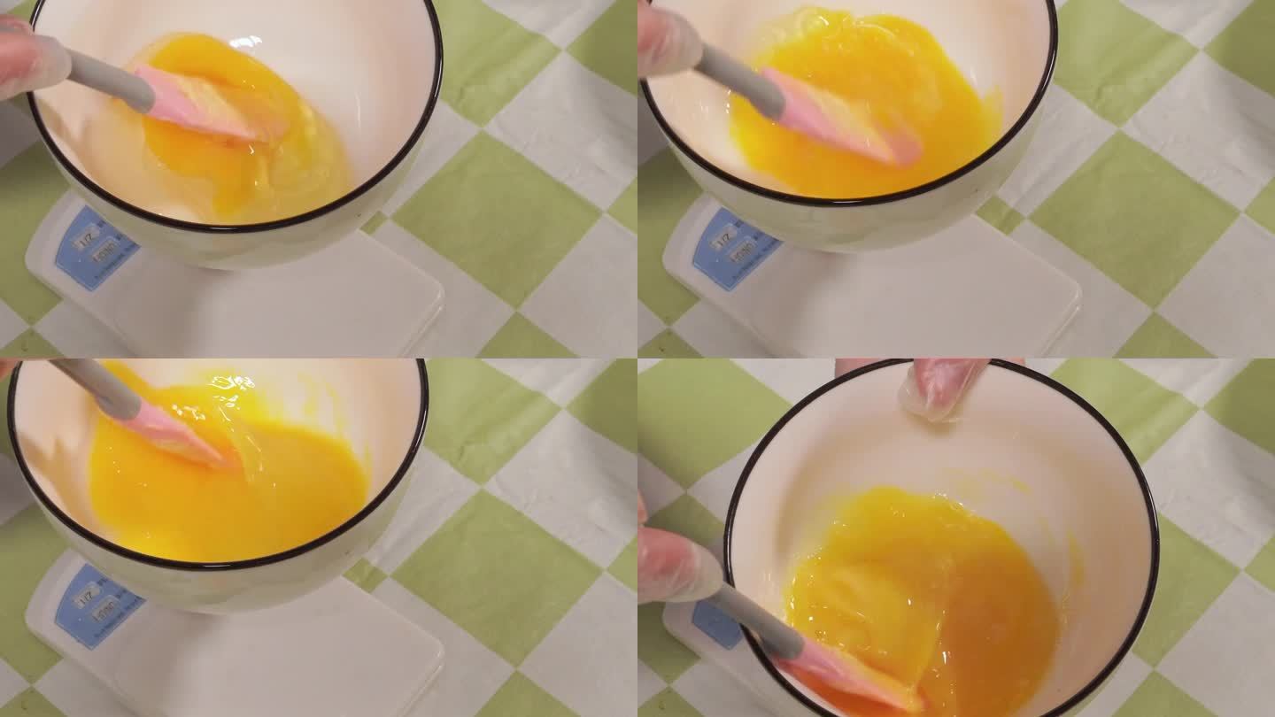 平底锅打鸡蛋摊鸡蛋制作蛋皮 (2)