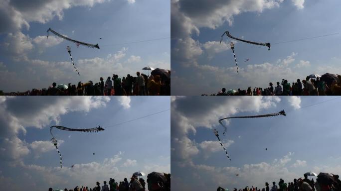 空中风筝比赛，印度尼西亚爪哇中部的布罗拉