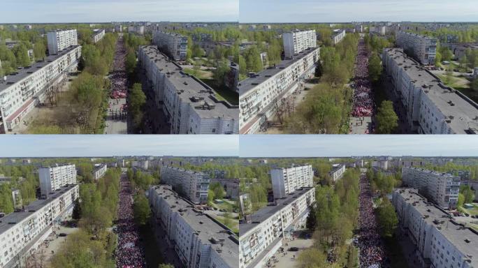 “胜利日” 在俄罗斯城市示威