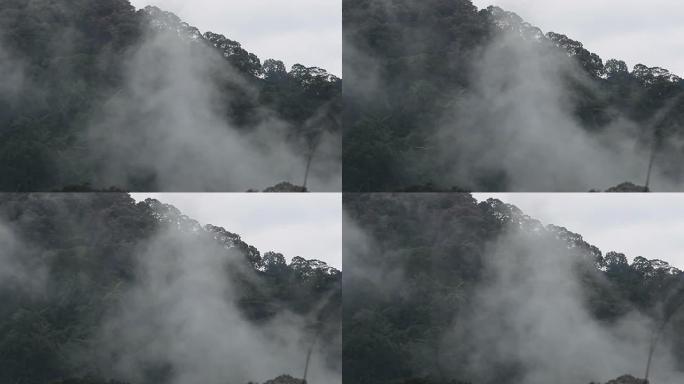 高山上的白雾