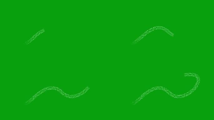 魔管绿屏运动图形粒子动态抽象色彩
