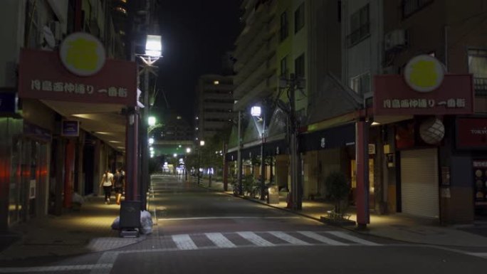 日本的月岛，东京夜景