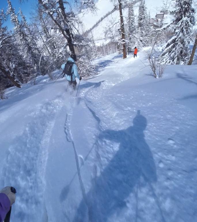 高速野雪粉雪跟拍4K