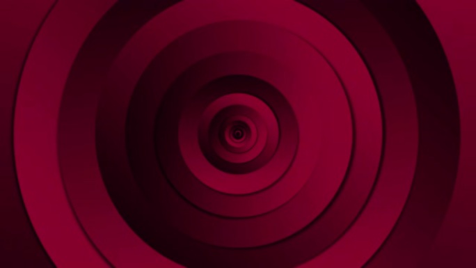 无限循环圈红色隧道