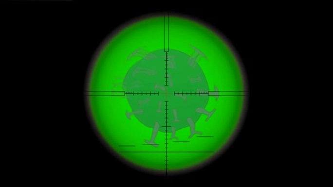 疫苗破坏冠状病毒动画。