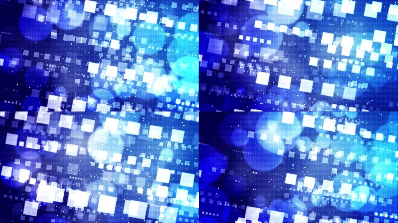 抽象技术博克广场蓝色背景
