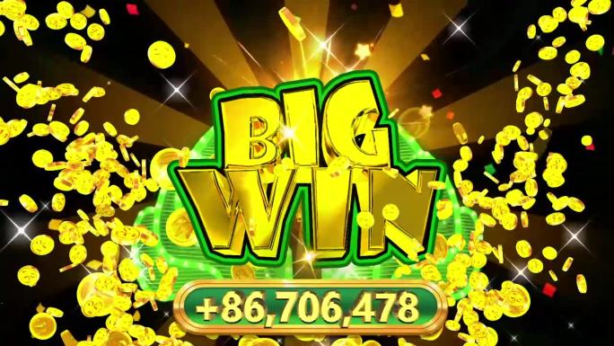 金币 爆炸动效  BIGwin)3D 横