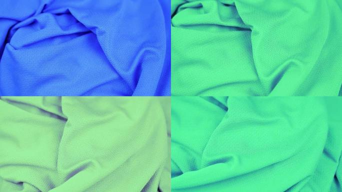 用时尚的蓝色运动服改变颜色的背景