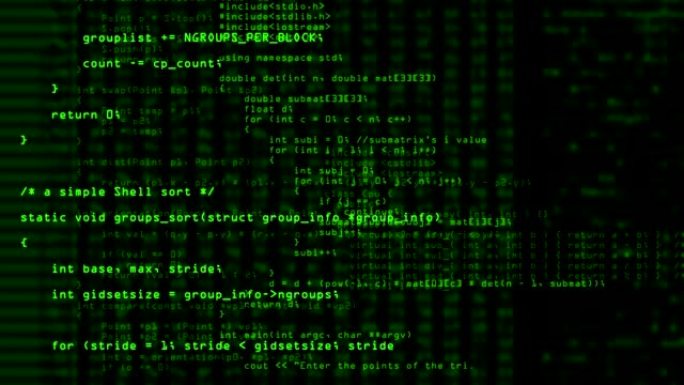 程序代码背景信息流科技黑客帝国代码