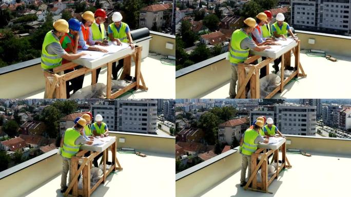 监督建筑过程的承包商组