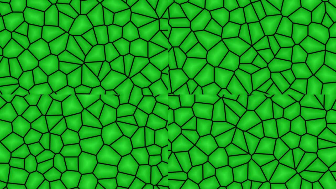 不规则几何形状设计绿屏运动图形