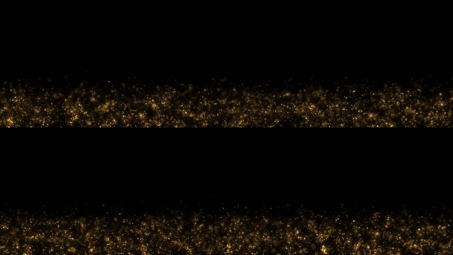 4K金色粒子光斑-无缝循环带透明通道