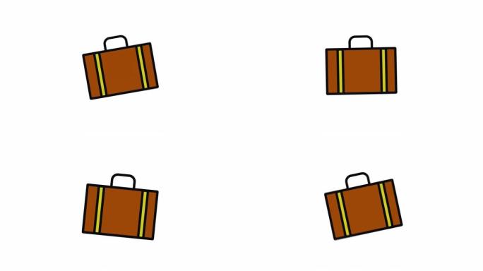 行李箱线图标动画行李箱线图标动画
