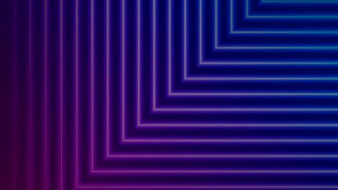 蓝紫色霓虹灯激光线抽象未来几何运动背景