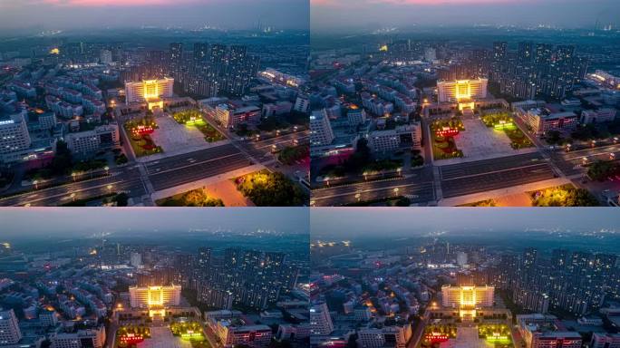 葫芦岛市政府大楼夜景