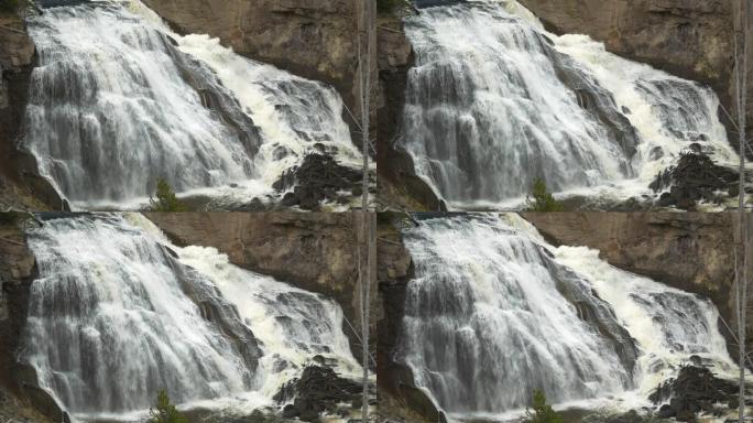 4k的黄石国家公园瀑布