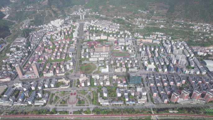 湖北宜昌兴山县高空大景4K航拍