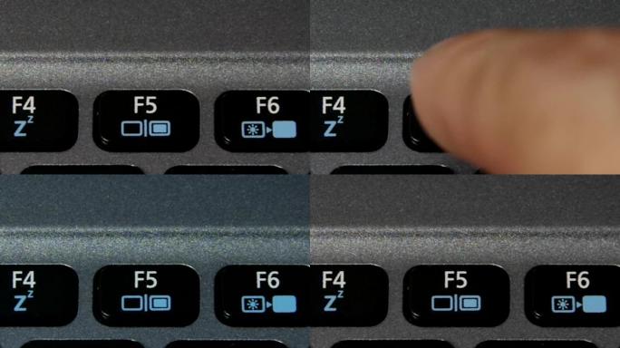 手指按F5键刷新笔记本键盘上的页面
