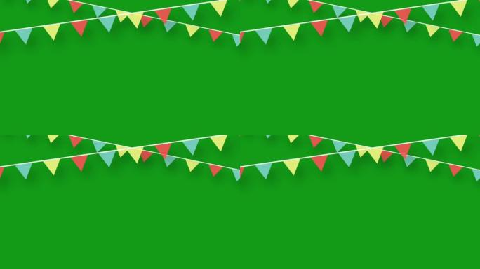节日装饰绿屏运动图形