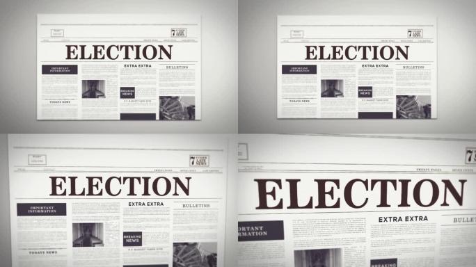 选举标题转向报纸
