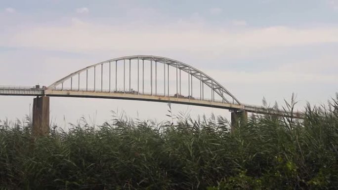 关闭切萨皮克市大桥横跨切萨皮克和特拉华运河的实时镜头