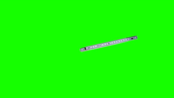 绿色屏幕上使用的老式测量工具动画，编辑器用色度键
