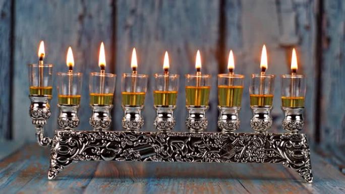犹太节日象征光明节烛台光明节