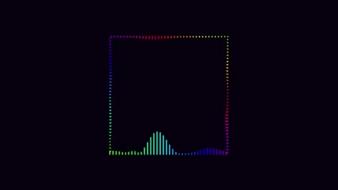 彩色数字频谱声音均衡器效果