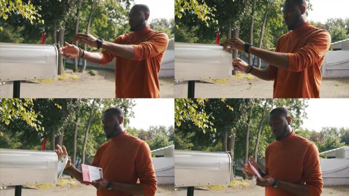 一名非洲裔美国人在美国总统选举期间邮寄选票