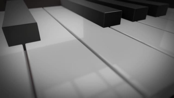 循环钢琴钢琴琴键琴键特写弹奏钢琴