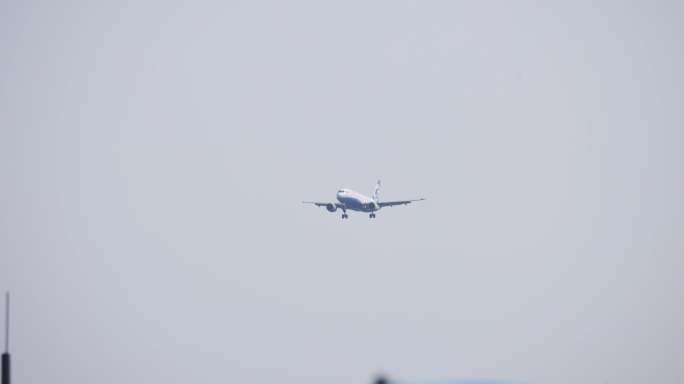 T0318飞机降落 国际航空 跑道起降