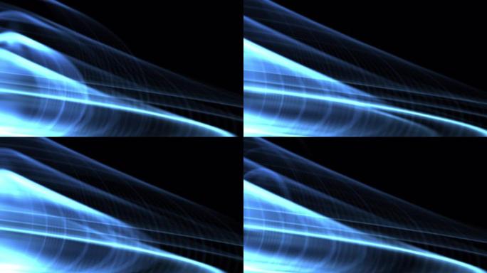 流动流线的4k动画特定的光-空气