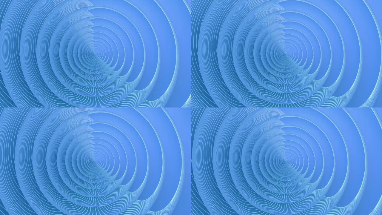 从中心发射的各种强度的电磁波的计算机化动画。动画，VJ循环