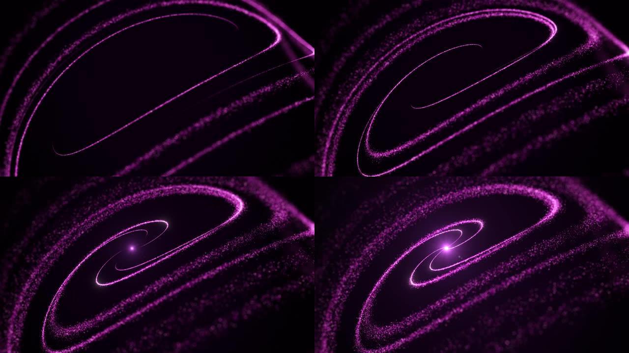 紫色慢动作中的优雅漩涡背景