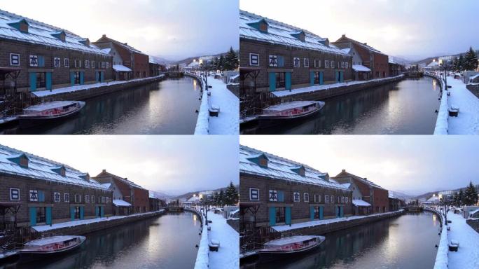 日本小樽运河历史地标