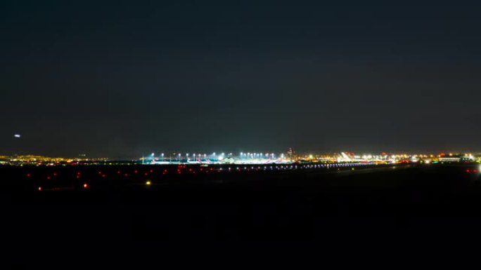 晚上延时马德里-巴拉哈斯机场，下飞机。西班牙马德里
