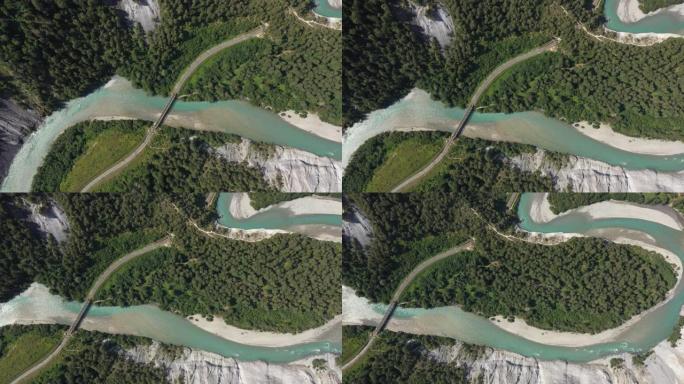 海内峡谷或瑞士大峡谷的鸟瞰图