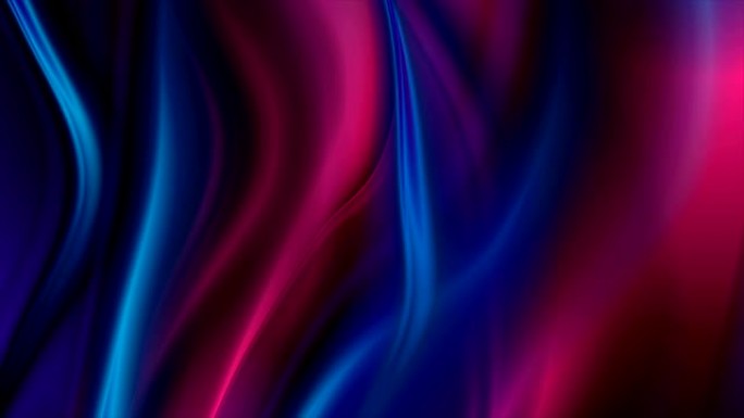 抽象蓝紫色液体模糊波视频动画