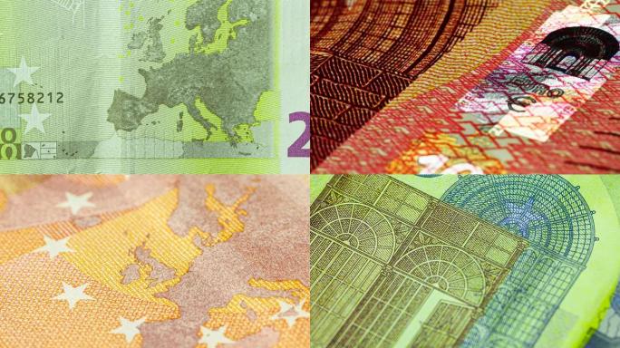 欧元货币停止运动动画