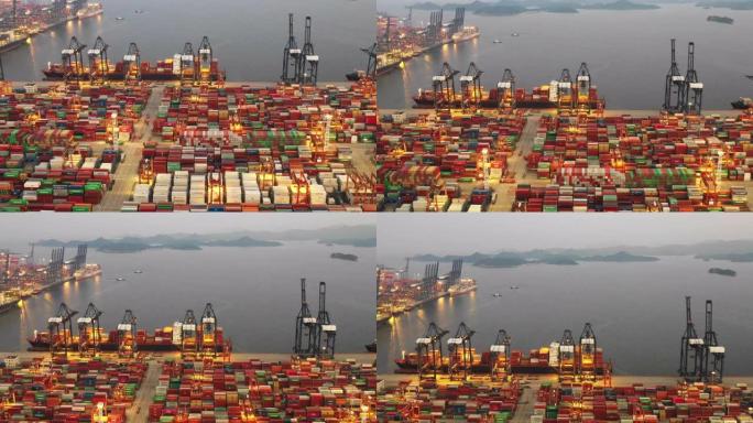 中国深圳的集装箱码头