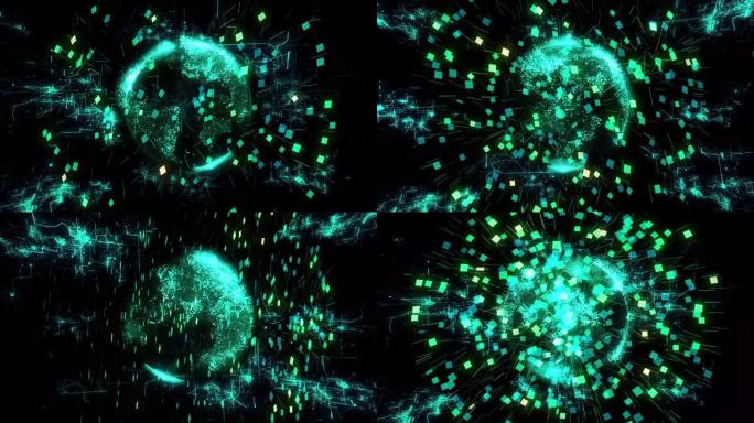 技术地球4K网络世界数字世界