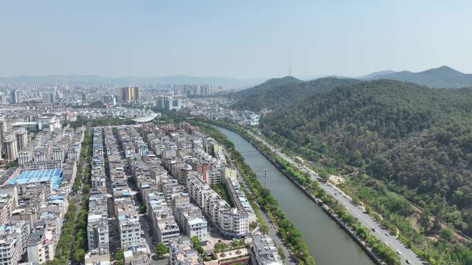 楚雄龙川江大景航拍