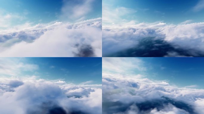 云海 云 云层飞行  穿云 云端