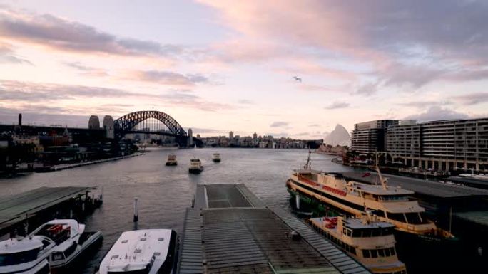 澳大利亚新南威尔士州悉尼环形码头的镜头